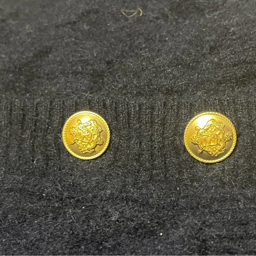 J.Crew $118 100% Cashmere knit sweater-vest, Navy, Sz Medium - Picture 4 of 5